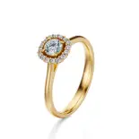 Pierścionek zaręczynowy z diamentami